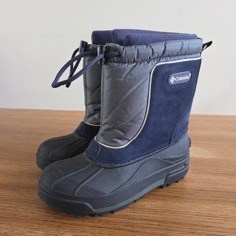 Columbia BugaBarn Jr Youth Winter Boot Size 4 In Blue